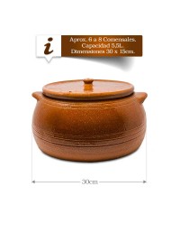 Lote de Asadores cazuela y puchero de Barro 2