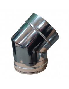 Codo 45º para horno de barro