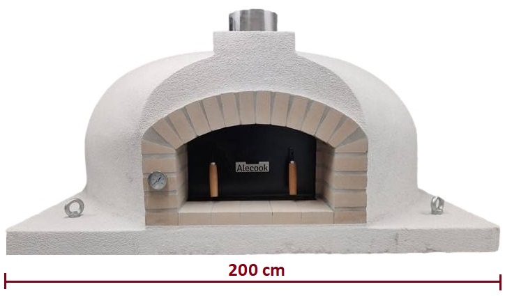 Hornos de leña para pizzeria con enlace a modelo chef 200